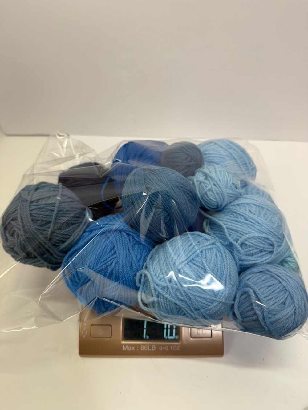 1lb + Bag of Blue Yarn Mini Skeins for Knitting Crocheting Crafting - Picture 5 of 5